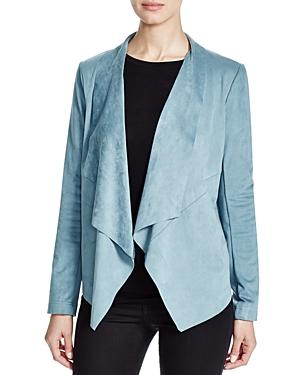 Bagatelle Draped Faux Suede Jacket