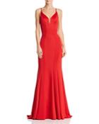 Faviana Couture Cutout Jersey Gown