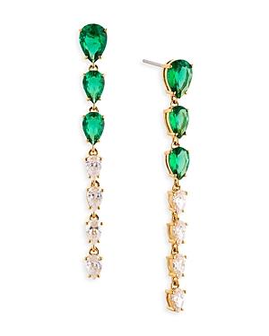 Nadri Social Lights Cubic Zirconia & Nano Crystal Linear Drop Earrings