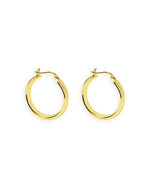 Argento Vivo Hoop Earrings In 14k Gold Plated Sterling Silver