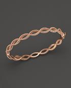Roberto Coin 18k Rose Gold Single Row Twisted Bangle - Bloomingdale's Exclusive