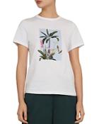 Ted Baker Jacqi Pistachio Tropical-print Tee