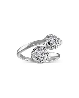 Bloomingdale's Diamond Bypass Ring In 14k White Gold, 0.65 Ct. T.w. - 100% Exclusive