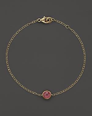 Ippolita 18k Gold Mini-lollipop Bracelet In Pink Tourmaline