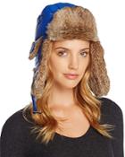 Crown Cap Rabbit Fur Aviator Hat