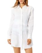 Vilebrequin Linen Button Front Shirt Swim Cover-up
