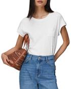 Whistles Ember Linen Blend Pocket Tee