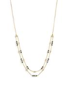 Bloomingdale's Sapphire & Diamond Station Necklace In 14k Yellow Gold, 18 - 100% Exclusive