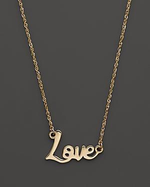 Lana Jewelry Mini Love Signature Necklace, 16