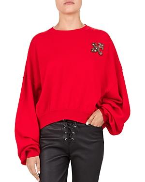 The Kooples Embellished Fleur-de-lis Sweater