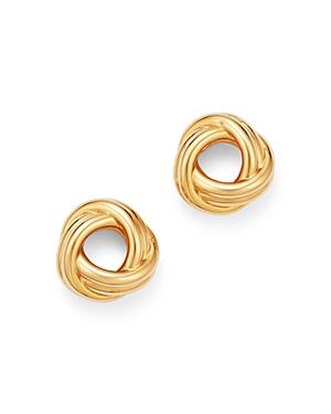 Bloomingdale's Knot Stud Earrings In 14k Yellow Gold - 100% Exclusive