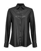Pinko Faux Leather Blouse