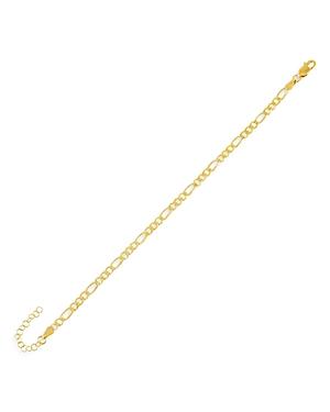 Adinas Jewels Figaro Chain Bracelet