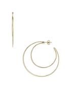 Argento Vivo Open Crescent Hoop Earrings In 14k Gold-plated Sterling Silver Or Sterling Silver
