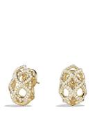 David Yurman Venetian Quatrefoil Earrings With Diamonds In Gold