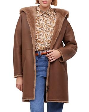 Gerard Darel Marine Reversible Sheepskin Coat