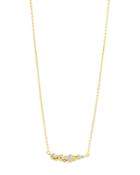 Freida Rothman Fleur Bloom Floral Cluster Necklace In 14k Gold-plated & Rhodium-plated Sterling Silver, 16