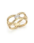 Roberto Coin 18k White & Yellow Gold Classic Parisienne Diamond Ring - 100% Exclusive