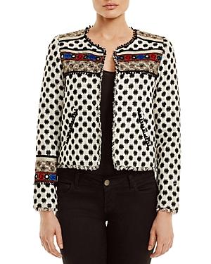 Twelfth Street By Cynthia Vincent Embroidered Silk Jacket