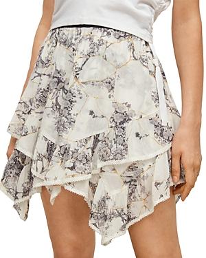 Allsaints Nico Buruberu Asymmetric Mini Skirt
