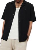 Allsaints Mattole Relaxed Fit Short Sleeve Camp Shirt