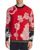 Mcq Alexander Mcqueen Paisley Print Wool Blend Sweater