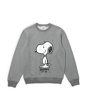 Lacoste X Peanuts Organic Cotton Snoopy Print Classic Fit Crewneck Sweatshirt