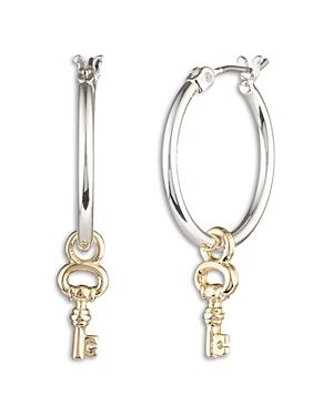 Lauren Ralph Lauren Key Hoop Earrings