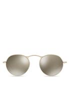 Oliver Peoples M-4 30th Mirrored Round Sunglasses, 47mm