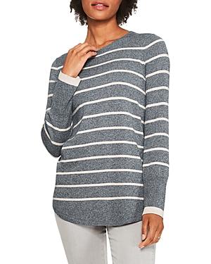Nic+zoe Striped Vital Crew Sweater