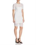 T By Alexander Wang Perforated Stretch Jersey Dress