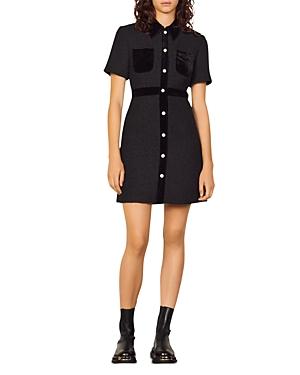 Sandro Paulette Mini Shirt Dress