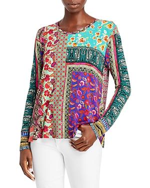 Johnny Was Gogo Patchwork Print Top