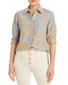 Lafayette 149 New York Ruxton Tiger Striped Blouse