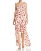 Wayf Etoile Tropical-print High/low Dress