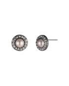 Carolee Small Pave Circle Earrings