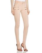 James Jeans Double Front Zip Legging Jeans In Pink Shell
