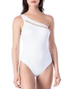 Kenneth Cole One Shoulder Swimsuit