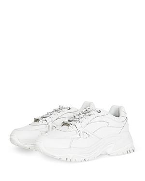 The Kooples Men's White Thick Sole Lace Up Sneakers