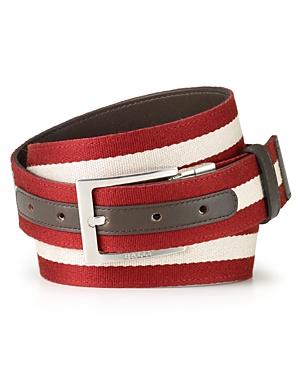 Bally Stripe & Solid Reversible Belt