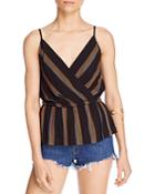 Free People Psychedelic Summer Faux-wrap Top