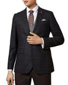 Ted Baker Tight Lines Check Print Blazer