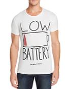 Happiness Low Battery Graphic Tee