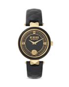 Versus Versace Covent Garden Crystal Embellished Black Watch, 36mm