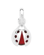 Links Of London Sterling Silver Ladybug Red Glass Charm
