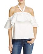 Rebecca Taylor Ruffle Halter Top