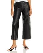 Proenza Schouler White Label Leather Cropped Pants