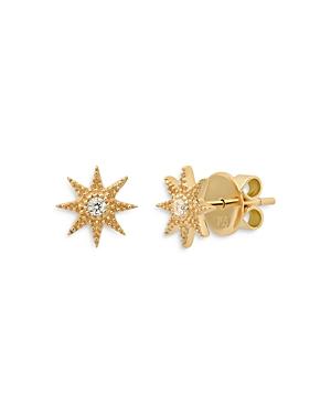 Colette Jewelry 18k Yellow Gold Galaxia Diamond Twinkle Stud Earrings