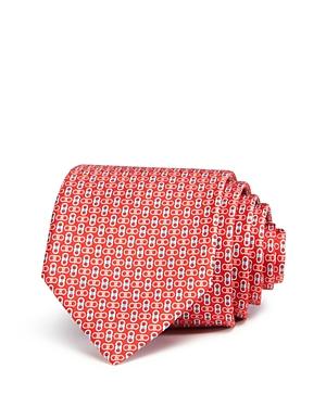 Salvatore Ferragamo Enne Mini Linked-gancini Silk Classic Tie