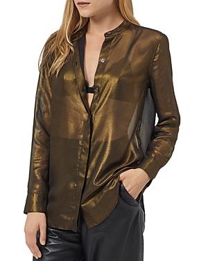 Equipment Cherine Metallic Shirt